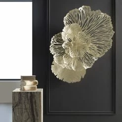 PHILLIPS COLLECTION FLOWER METAL WALL ART