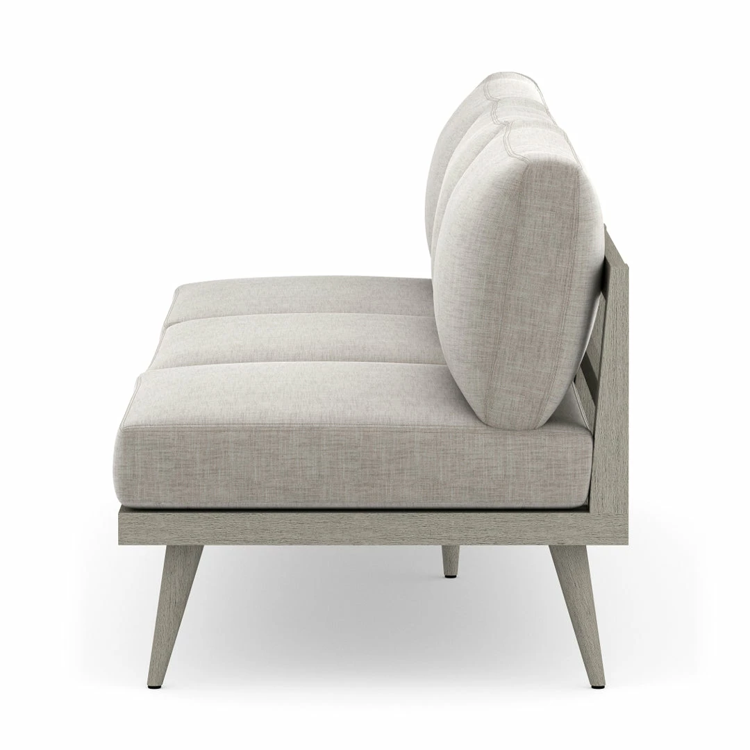 New β€οΈ FOUR HANDS TILLY OUTDOOR SOFA: WEATHERED GREY TEAK π― 3 FOUR HANDS TILLY OUTDOOR SOFA: WEATHERED GREY TEAK