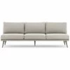 FOUR HANDS TILLY OUTDOOR SOFA: WEATHERED GREY TEAK