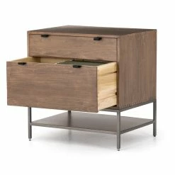 FOUR HANDS TREY MODULAR FILING CABINET: AUBURN POPLAR Furniture