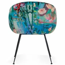 VIG TROPICAL PRINT VELVET DINING CHAIR