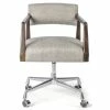 FOUR HANDS Office TYLER DESK CHAIR: IVES WHITE GREY