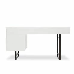 Budget π FOUR HANDS TUCKER WALNUT + WHITE LACQUER DESK Furniture β€οΈ 17 FOUR HANDS TUCKER WALNUT + WHITE LACQUER DESK Furniture