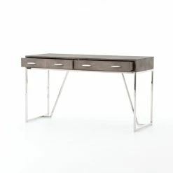 FOUR HANDS FAUX SHAGREEN WRITING DESK