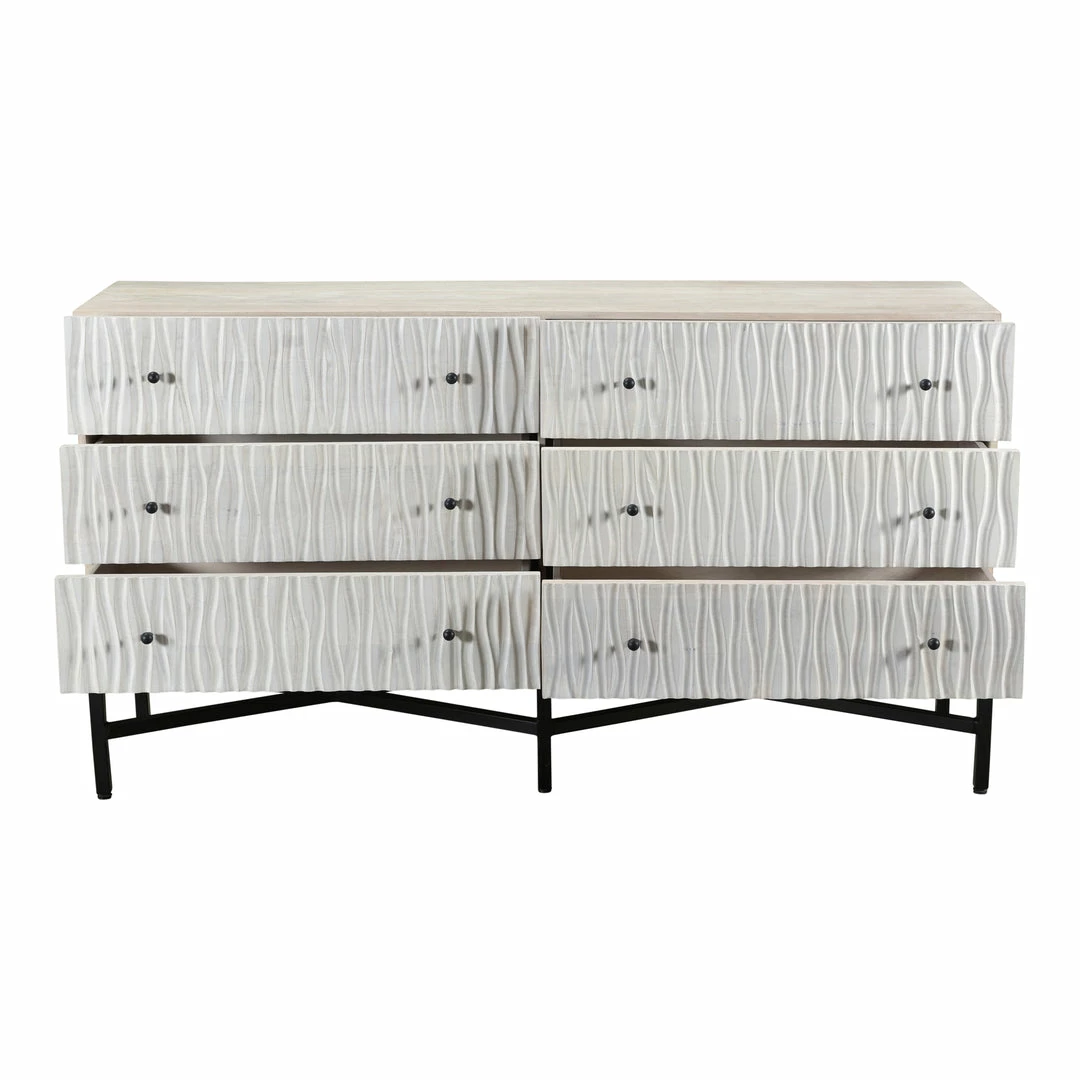 Cheapest β€οΈ MOES Furniture WHITE DUNES π DRESSER β€οΈ 5 MOES Furniture WHITE DUNES DRESSER