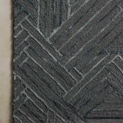 LOLOI VERVE 01 WOOL + VISCOSE RUG: GRAPHITE