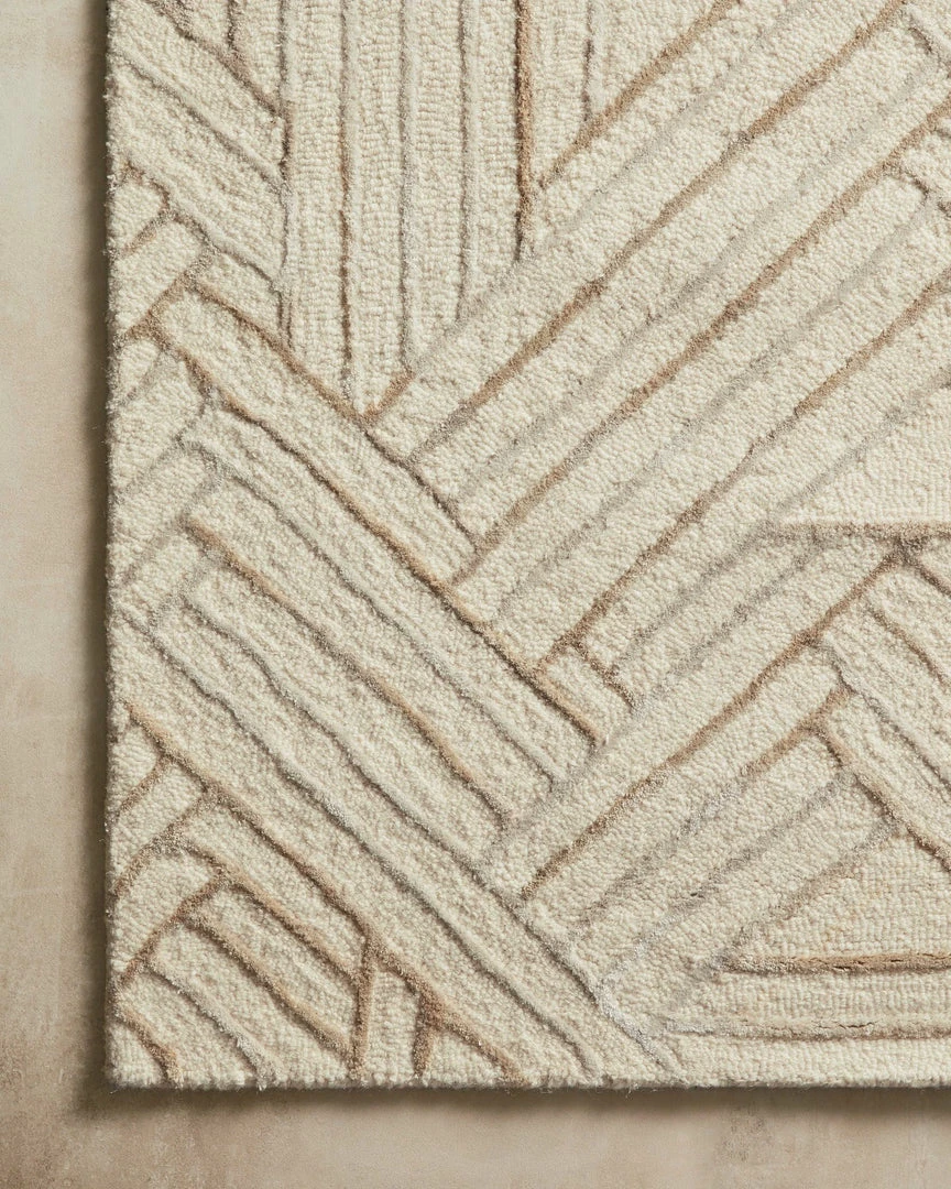 Brand new ๐ LOLOI VERVE 01 WOOL + VISCOSE RUG: IVORY, OATMEAL ๐ 2 LOLOI VERVE 01 WOOL + VISCOSE RUG: IVORY, OATMEAL