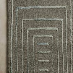 LOLOI VERVE 02 WOOL + VISCOSE RUG: GREY, MIST