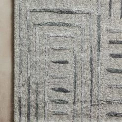 LOLOI VERVE 02 WOOL + VISCOSE RUG: SILVER, SLATE