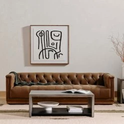 FOUR HANDS Furniture HUGO CONCRETE COFFEE TABLE: DARK GREY