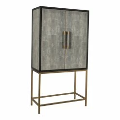 MOES MAKO SHAGREEN TALL BAR CABINET