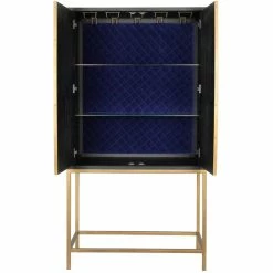 MOES MAKO SHAGREEN TALL BAR CABINET
