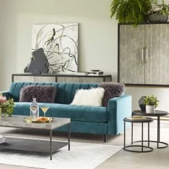 MOES MAKO SHAGREEN TALL BAR CABINET