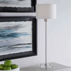 UTTERMOST WICK BRUSHED NICKEL BUFFET LAMP
