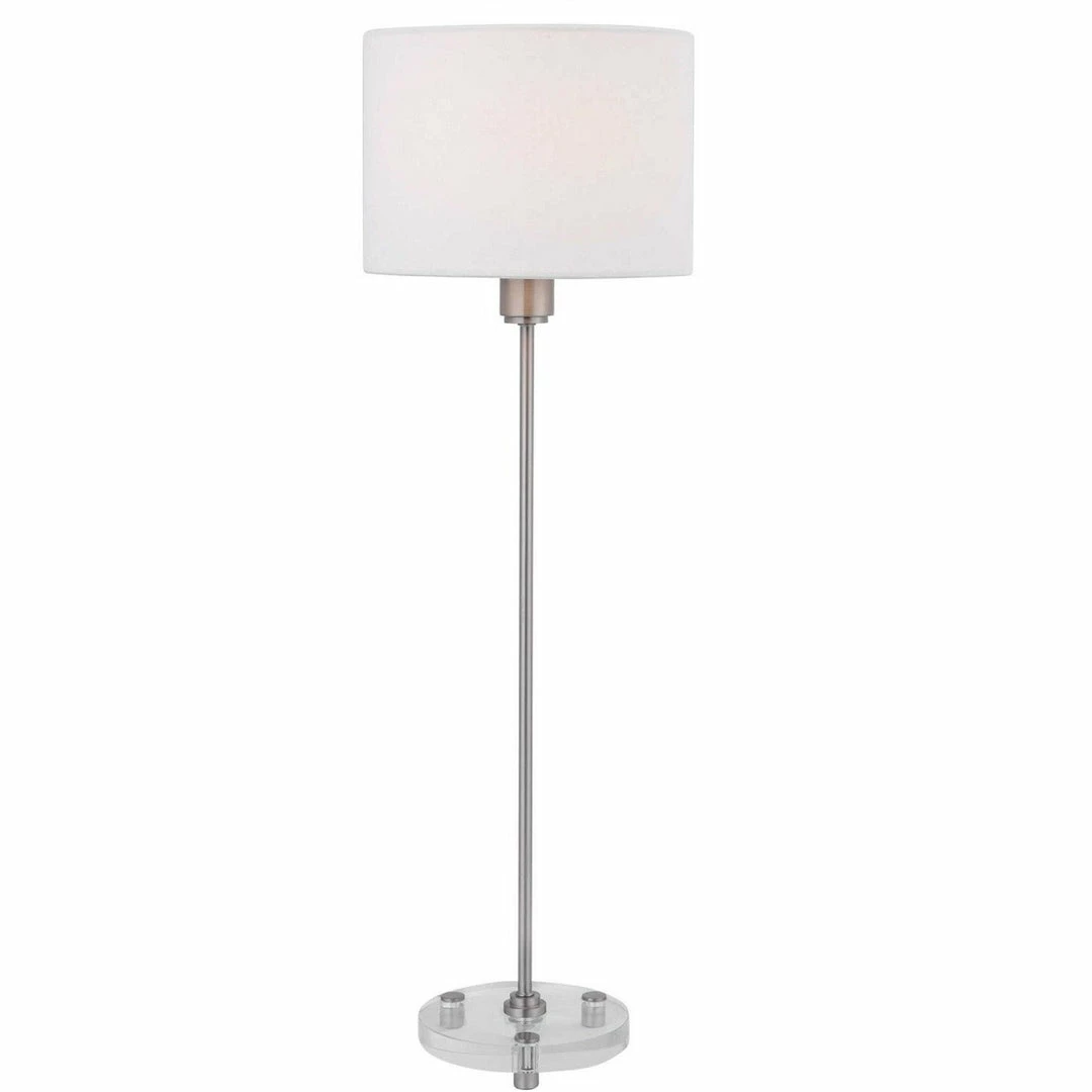 Deals ๐ UTTERMOST WICK BRUSHED NICKEL BUFFET LAMP ๐งจ 1 UTTERMOST WICK BRUSHED NICKEL BUFFET LAMP