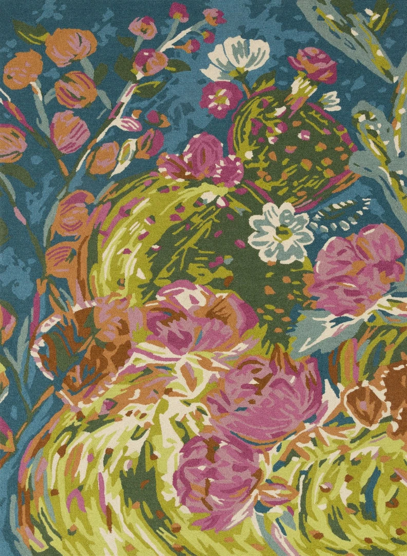 Discount ๐คฉ LOLOI WILD BLOOM WOOL RUG: OCEAN MULTI ๐งจ 1 LOLOI WILD BLOOM WOOL RUG: OCEAN MULTI