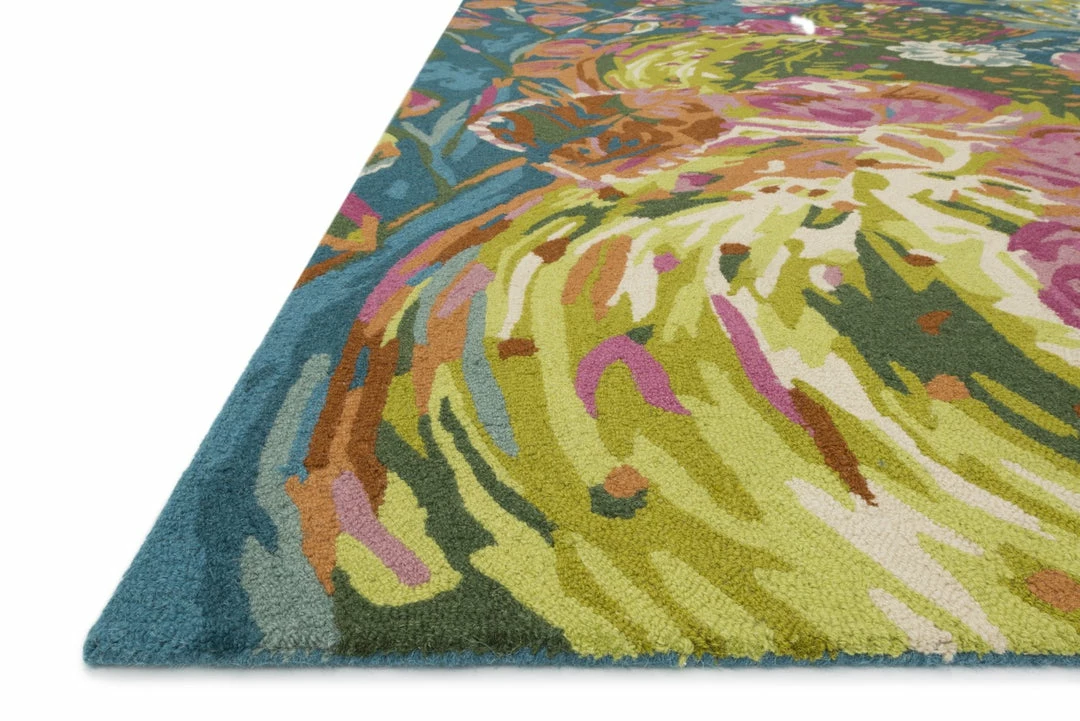 Discount ๐คฉ LOLOI WILD BLOOM WOOL RUG: OCEAN MULTI ๐งจ 2 LOLOI WILD BLOOM WOOL RUG: OCEAN MULTI
