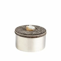 CYAN WINDSOR CRYSTAL TOP HIDE CONTAINERS Pillows + Decor