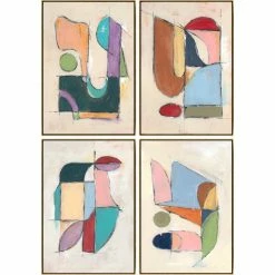 L ART Wall Art "WHIMSICAL PUZZLE" CANVAS ART SERIES