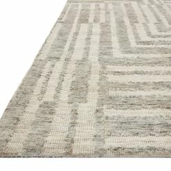 LOLOI YESHAIA 03 RUG: OATMEAL, SILVER