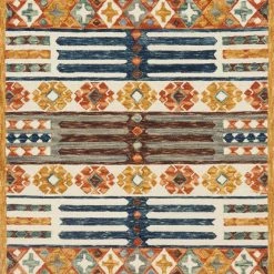 LOLOI ZHARAH 08 HOOKED WOOL RUG: SANTA FE SPICE