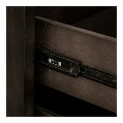 MOES MASON ACACIA WOOD + MARBLE TOP NIGHTSTAND