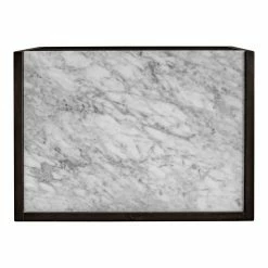 MOES MASON ACACIA WOOD + MARBLE TOP NIGHTSTAND