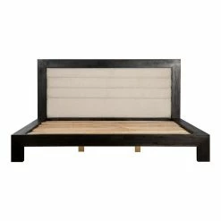 MOES MASON ACACIA UPHOLSTERED BED