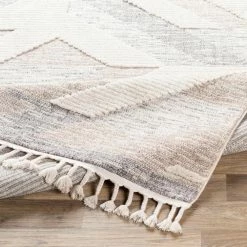 SURYA ABRI GRAY + SAND TEXTURED PILE RUG