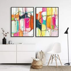 L ART "ABSTRACT 321" CANVAS ART Wall Art