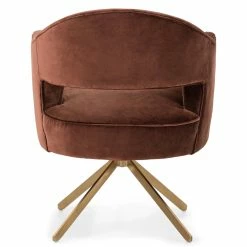 FOUR HANDS ADARA AUBURN VELVET SWIVEL CHAIR Furniture