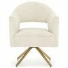 FOUR HANDS Furniture ADARA KNOLL NATURAL BOUCLE SWIVEL CHAIR