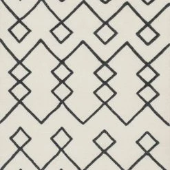 LOLOI ADLER FLAT WEAVE: IVORY, BLACK Rug