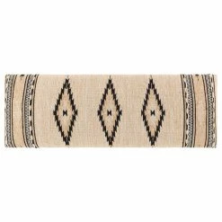 SURYA ADOBE COTTON KILIM BENCH: LIGHT CAMEL