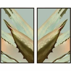 L ART "AGAVE DIPTYCH" CANVAS ART