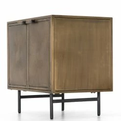 FOUR HANDS AGED BRASS SUNBURST NIGHTSTAND Furniture