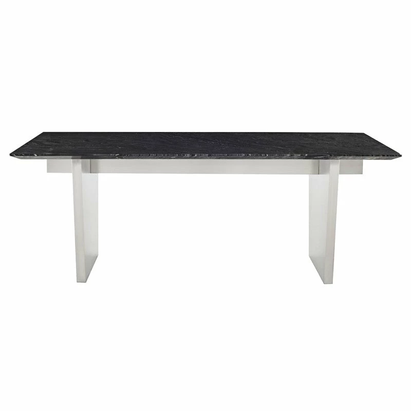 Cheapest ๐ฅฐ NUEVO Kitchen + Dining AIDEN BLACK MARBLE + STEEL DINING TABLE | 6.5' ๐ 1 NUEVO Kitchen + Dining AIDEN BLACK MARBLE + STEEL DINING TABLE | 6.5'