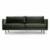 MOES Furniture ALBIE FOREST GREEN VELVET SOFA