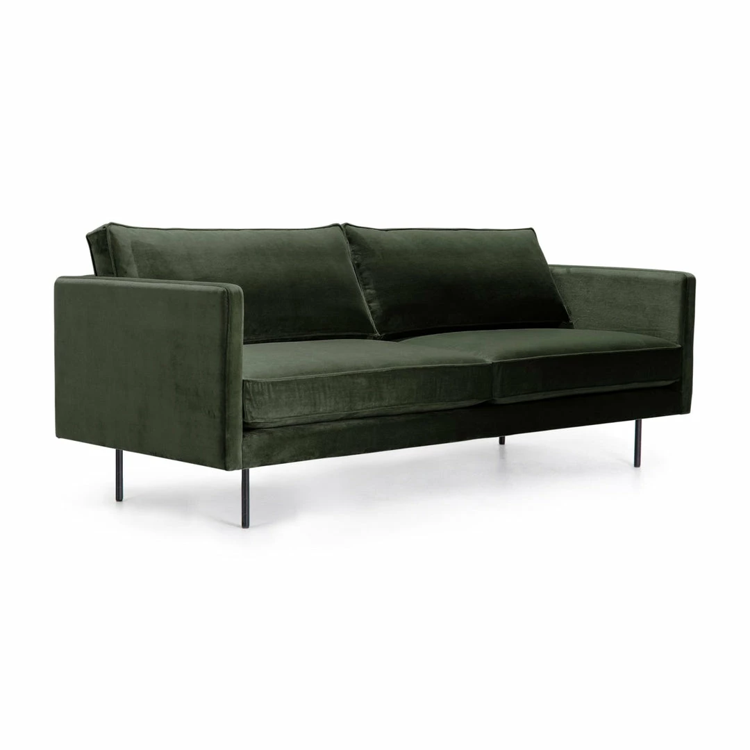 Best deal ⭐ MOES Furniture ALBIE FOREST GREEN VELVET SOFA ✔️ 2 MOES Furniture ALBIE FOREST GREEN VELVET SOFA