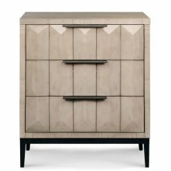 DOVETAIL ALDWELL GREY WASH NIGHTSTAND