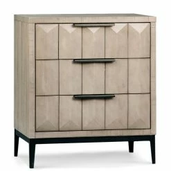 DOVETAIL ALDWELL GREY WASH NIGHTSTAND