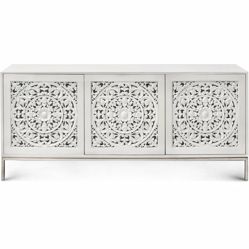 Promo π₯° URBIA ALETA GLOSS WHITE SIDEBOARD Storage + Shelves + Media βοΈ 1 URBIA ALETA GLOSS WHITE SIDEBOARD Storage + Shelves + Media