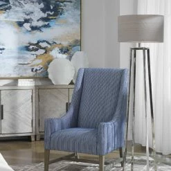 UTTERMOST ALEXUS POLISHED CHROME FLOOR LAMP