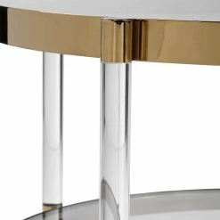 UTTERMOST Furniture ALLURE GOLD & ACRYLIC COFFEE TABLE