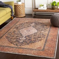 SURYA ADOETTE VINTAGE PRINT FLAT RUG