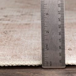 SURYA ABIGAIL VINTAGE PRINT FLAT RUG: STONE