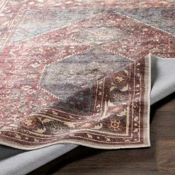 SURYA ADRIANO VINTAGE PRINT FLAT RUG