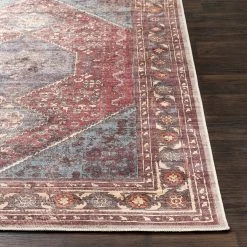 SURYA ADRIANO VINTAGE PRINT FLAT RUG