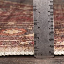 SURYA ADRIANO VINTAGE PRINT FLAT RUG