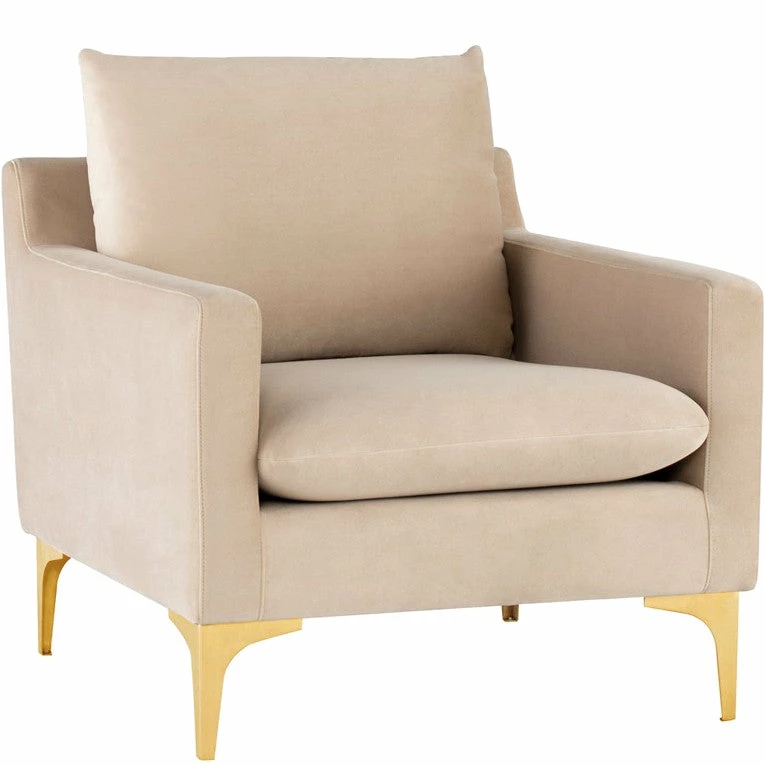 Flash Sale π NUEVO Living Room ANDERS VELVET VELOUR ARM CHAIR π 7 NUEVO Living Room ANDERS VELVET VELOUR ARM CHAIR